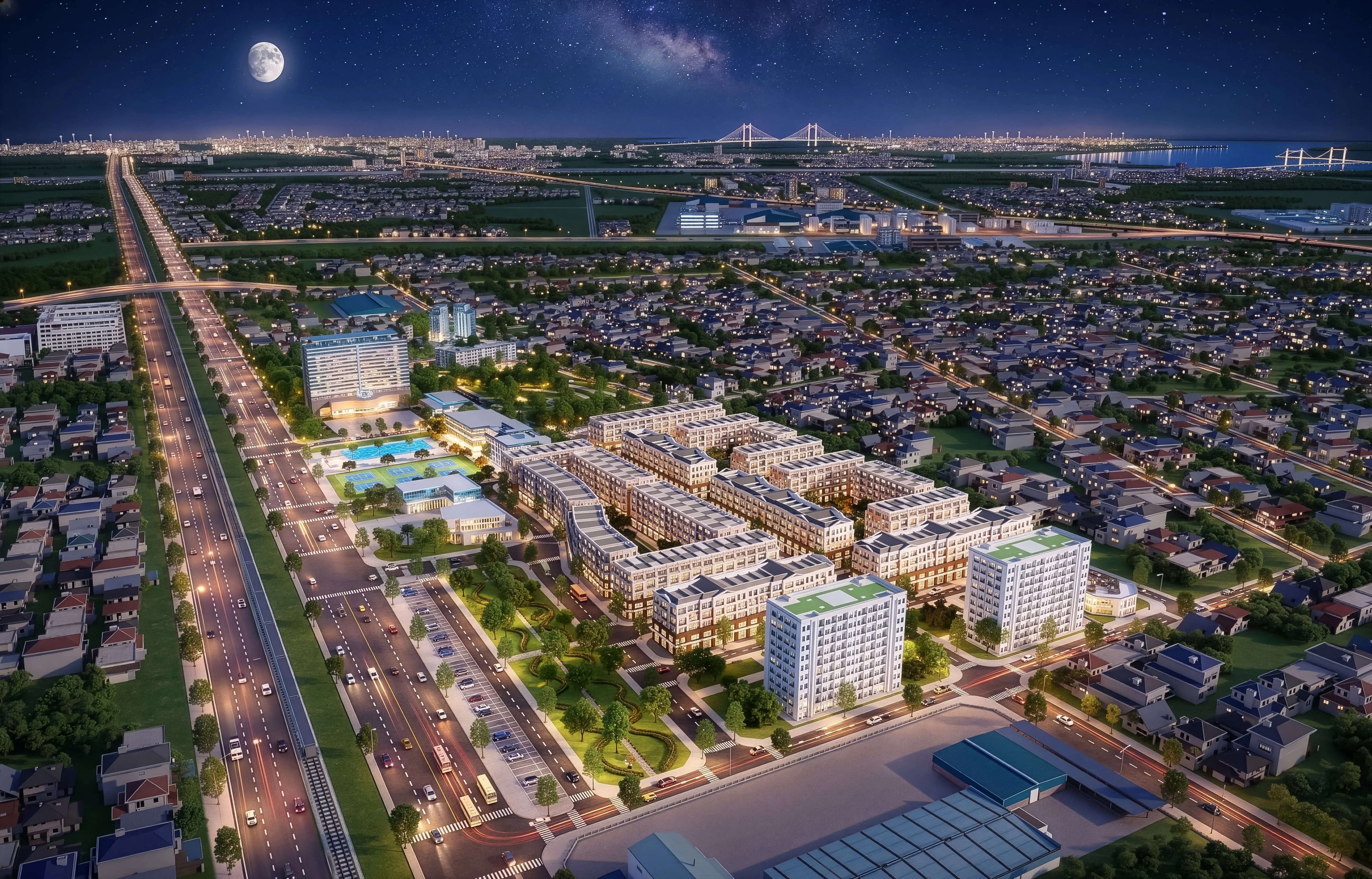 Phối cảnh NAMMON Square về đêm